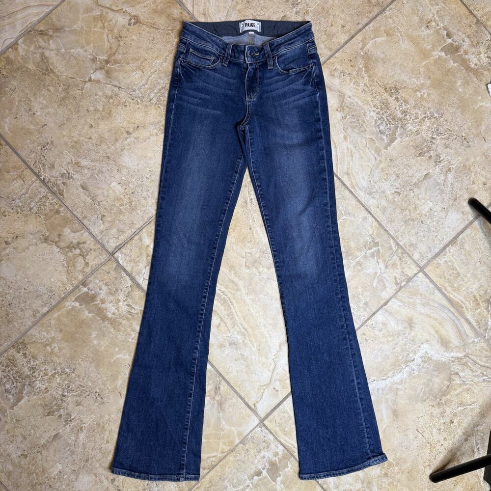 Paige Manhattan Bootcut Jeans Women’s 25 Dark Wash Mid Rise Stretch